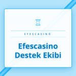 Kulaklıkla müşteriye yardımcı olan güleryüzlü Efescasino destek ekibi.