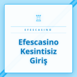 Efescasino kesintisiz giriş ekranını gösteren bir dizüstü bilgisayar.