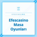 Efescasino masa oyunları masasında oturan oyuncular ve krupiye