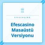 Efescasino masaüstü versiyonu arayüzünü gösteren bir dizüstü bilgisayar.