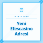 Laptop ekranında görünen yeni Efescasino adresi giriş sayfası.